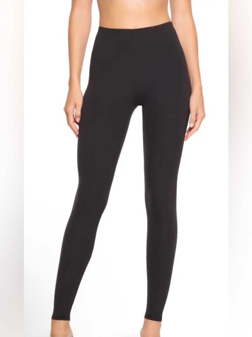 Skims Fits Everybody Black High-Waist Skinny Leggings - XS